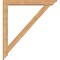 Ekena Millwork Traditional Traditional Smooth Bracket w/ Offset Brace, Western Red Cedar, 5 1/2"W x 40"D x 44"H BKT0604X40X44TRA01SWR - alternate 4